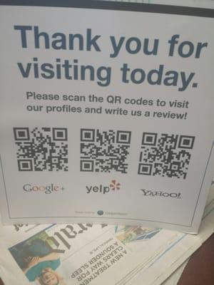 Always love seeing Yelp wherever I go. 25 off 100 is the yelp offer