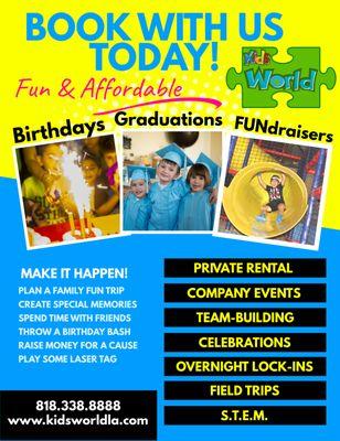 Best Indoor Playground in Los Angeles and Ventura Counties. Check out our Fundraisers, Field Trips, Kids Birthday Parties and Team Parties!