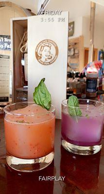 Strawberry Basil Smash and Papillon