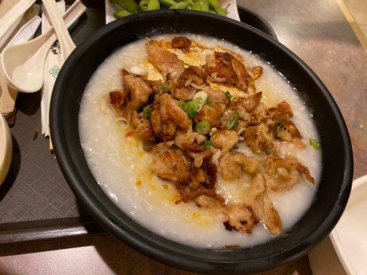 Congee with chicken