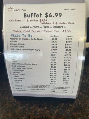 Price menu