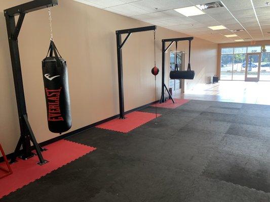 Kickboxing and group fitness classroom