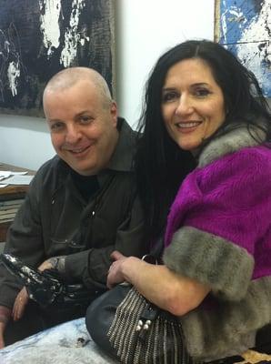 dr dave with spectacualr artist Theresa Byrnes