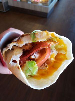 Bacon chicken chipotle wrap