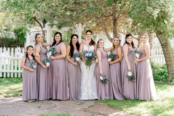 Beautiful bridal party