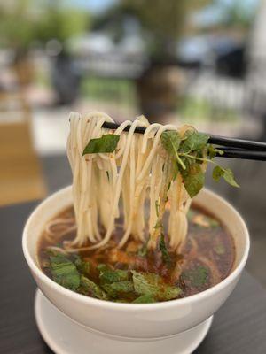 Bún Bò Huê' spicy lemongrass noodle soup