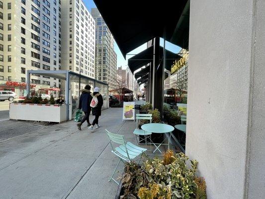 Exterior. Outdoor seating