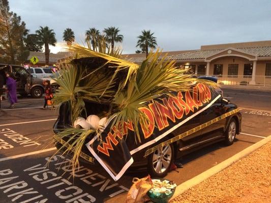 Trunk or treat! We did Jurassic Park theme.