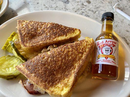 monte cristo sandwich with special maple syrup