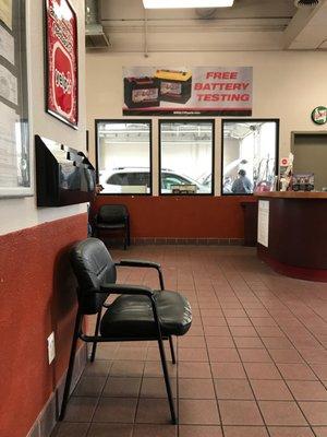 Lobby at Jiffy Lube