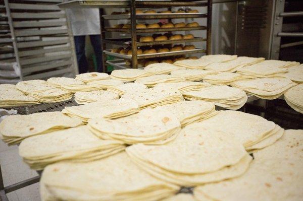 Freshly made Tortillas!