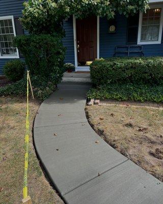 concrete walkway