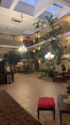 Interior of the hotel.