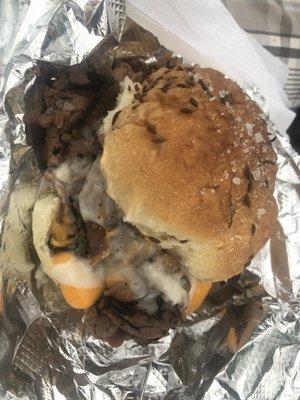 Beef On Weck With Cheddar