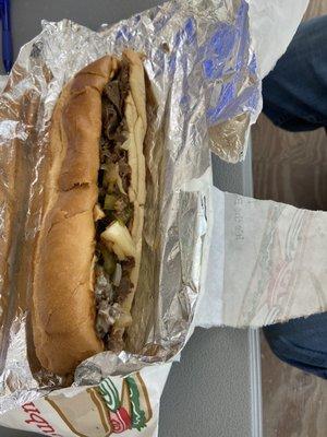 Premium Philly sandwich (minus mushrooms). Would recommend