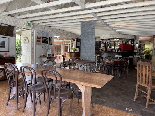 Indoor dining area