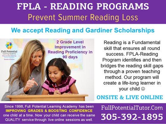 Reading Scholarship Program at FPLA