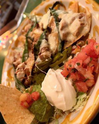 Fajita Nachos con Poblanos**