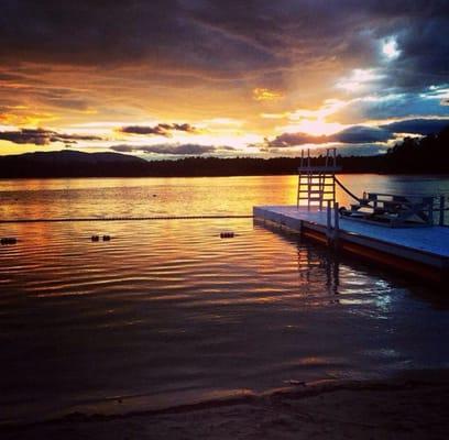 Beautiful sunset at Camp Robin Hood