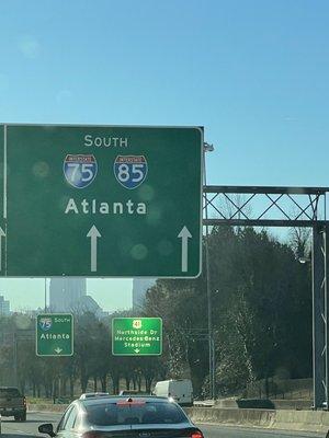 Coming into Atlanta