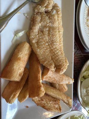 Wonderfully light batter fried fish