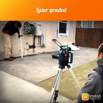 Laser guided technology for precise level. Now available for residential installations.