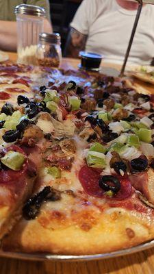 Supreme pizza - the fresh veggie toppings are the best!