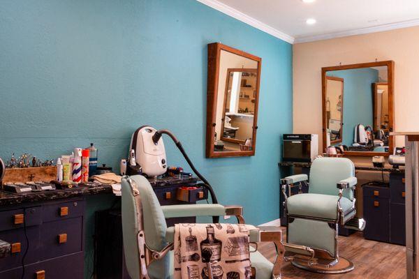 Vintage barber chairs