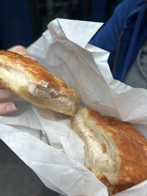 Strawberry and cream croissant