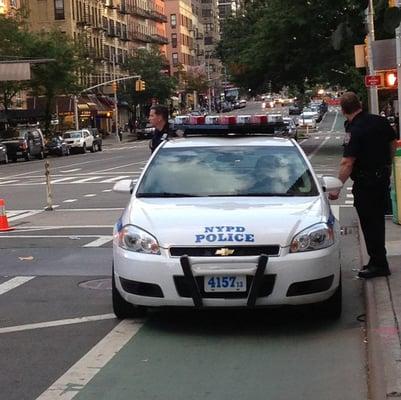 Cops in bike lane hurling insults at me for asking why.