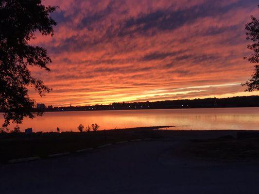 Sunset at campground recently.