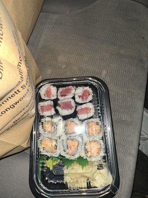 108. Tuna Roll and spicy yellowtail roll