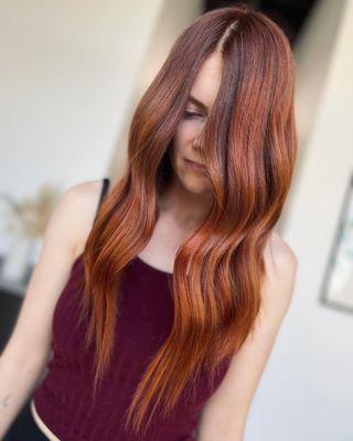 COPPER RED BALAYAGE