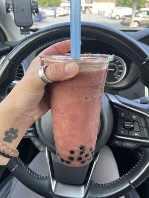 Red bean slush.