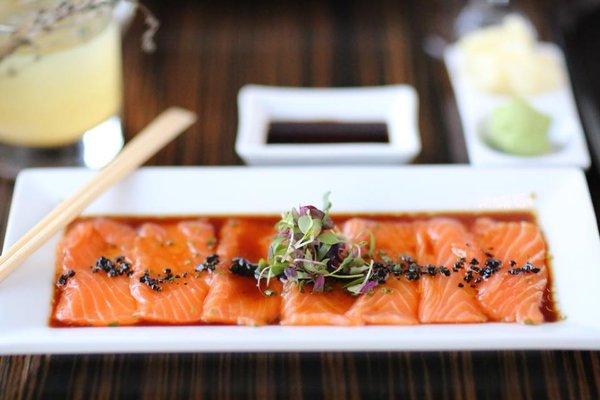 Salmon Truffle Sashimi