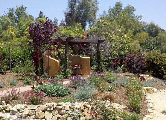 Wooden pergola in Vista, CA