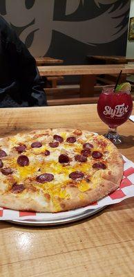 Kielbasa pizza is the best!