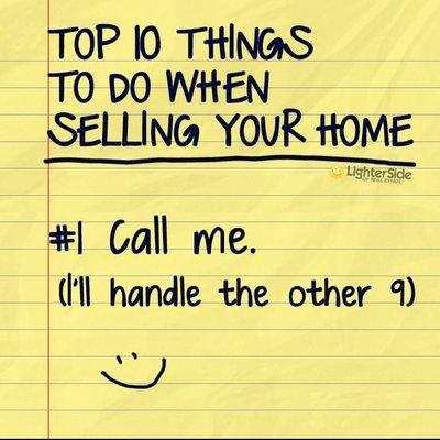 What to do when selling your home