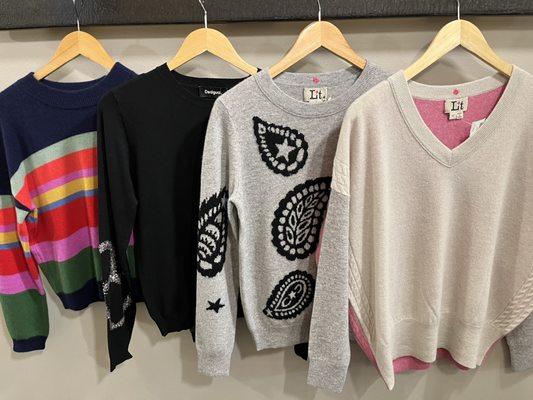 Beautiful new cashmere sweaters!