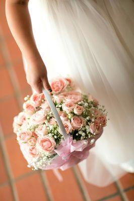 I had 2 flower girls for which she supplied flower baskets and a pillow for the ring boy.