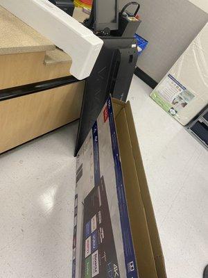 How they had my TV that they refused to take back for exchange or refund.