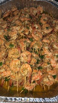 Shrimp Scampi Skewers