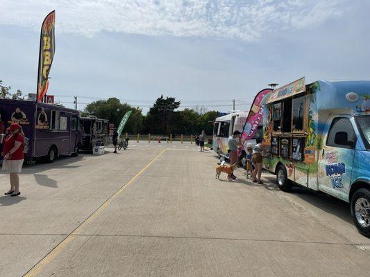 Food truck area at Puptober Fest