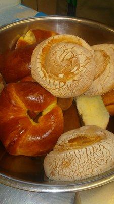 Caracoles (name of bread) are the yummiest