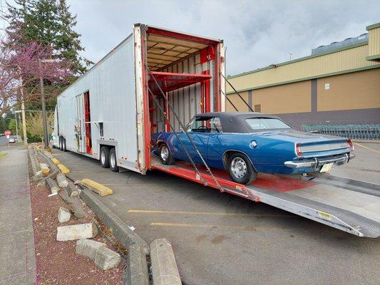 My 'Cuda arrives home!