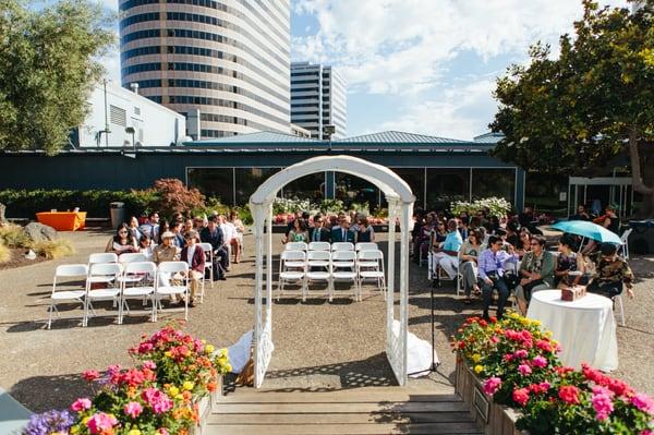 The Garden where the ceremony took place!