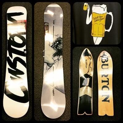 Snowboards from Burton, Rome, Lib Tech, GNU, Capita, Never Summer, IPP.