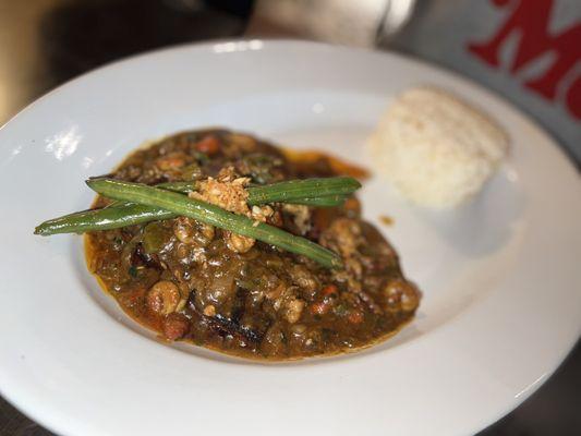 Blackened Fish with Crawfish Etouffee