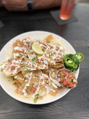 Shrimp nachos