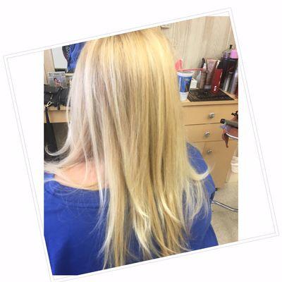 Blonds color for this beautiful client